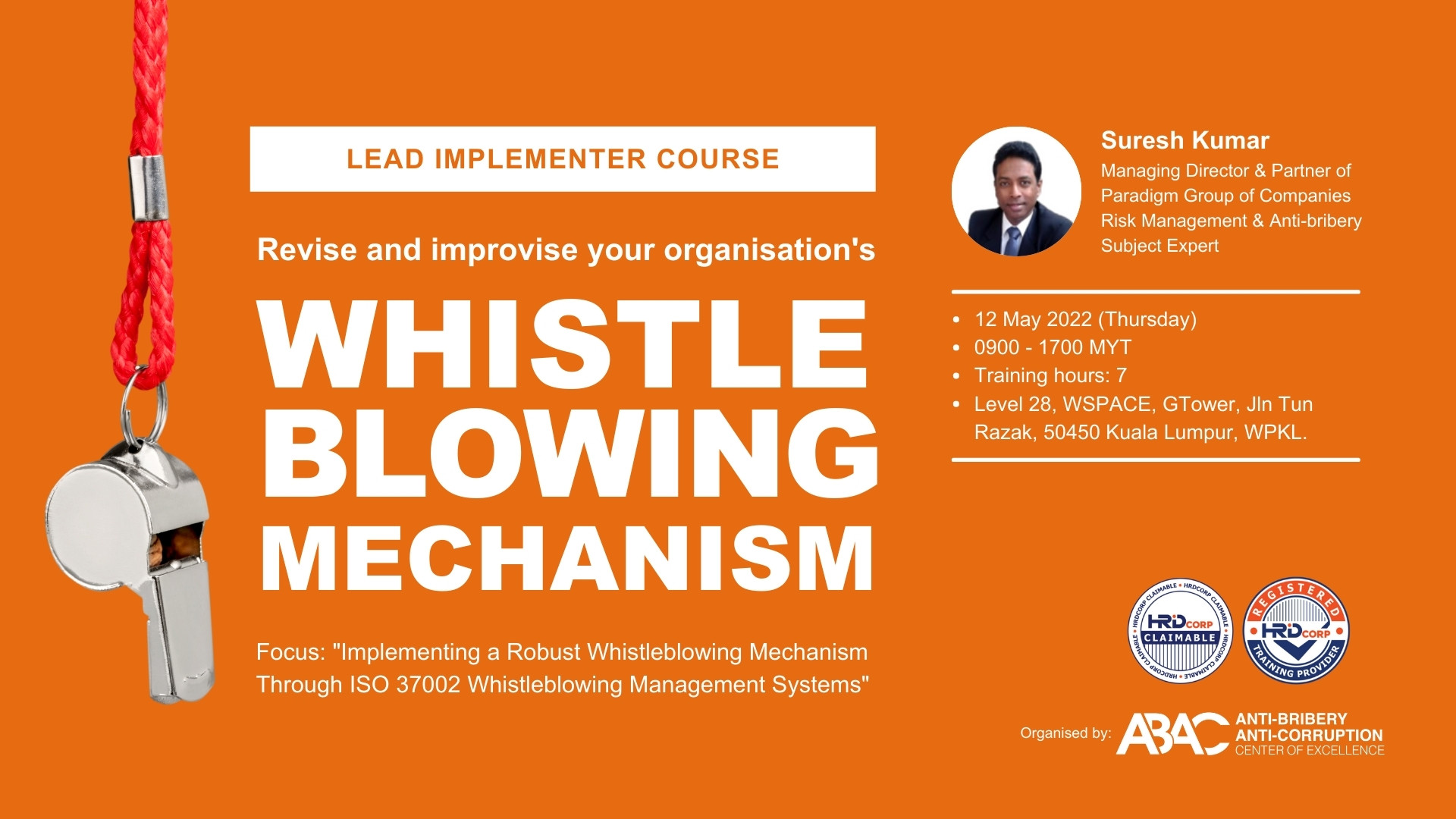 052022 Whistleblowing Mechanism Course for Professional