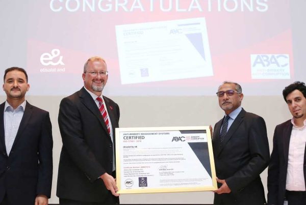 ABAC™ Awards ISO 37001 Certification to e& UAE