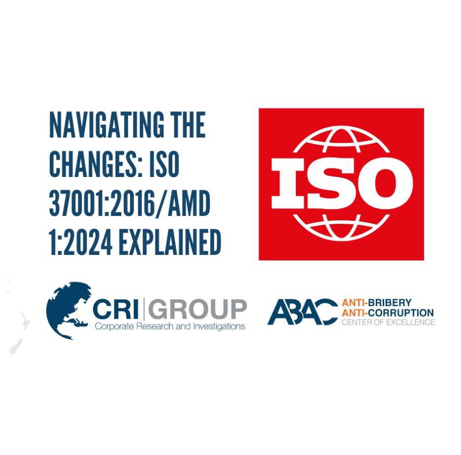Update: ISO 37001 Amendment 1 Impacts Compliance & Stakeholder Requirements